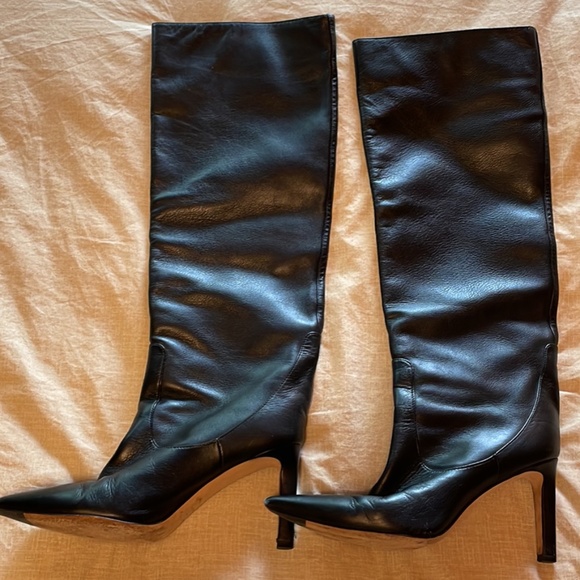 Jimmy Choo knee-high leather boots